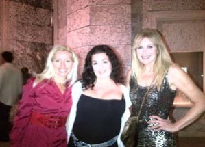 Jeanine Recckio, fashion trend forecaster, futurologist, and beauty designer enjoys a night of fun with friends and clients in Mirror Mirror's Beauty Trend Showroom at the Palm Beach Worth Avenue Christmas Tree Lighting.