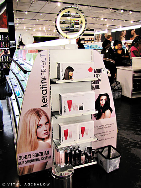 Check out the KeratinPerfect display at Sephora